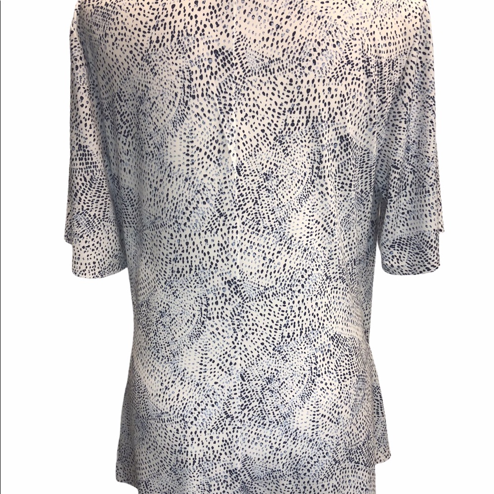 Chaus Wrap Short Flutter Sleeve Blouse Size Large - image 3